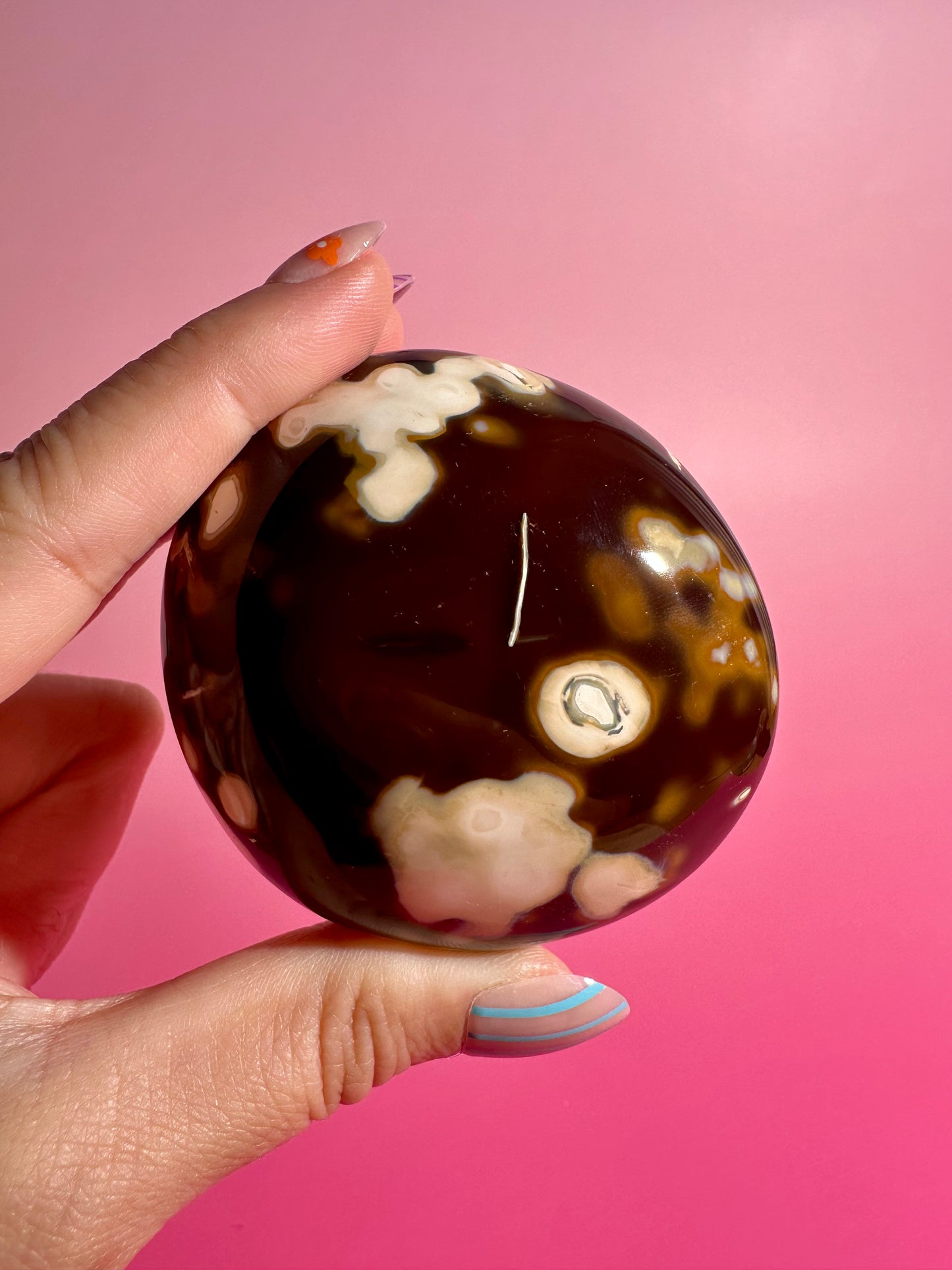 Carnelian Orca Agate Freeform – Option E | Collector Crystal, Joy & Personal Transformation
