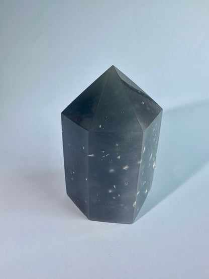 Large Peruvian Snowflake Angelite Tower - B