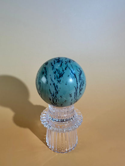 Green Picture Jasper Sphere – Option B