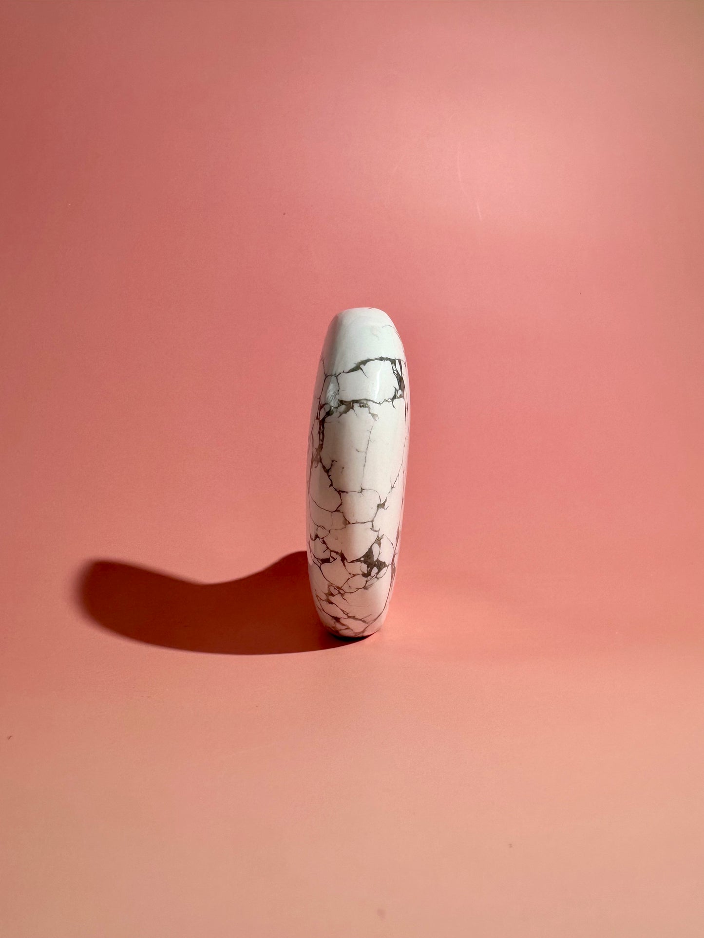 Howlite Self Standing Crescent Moon Carving