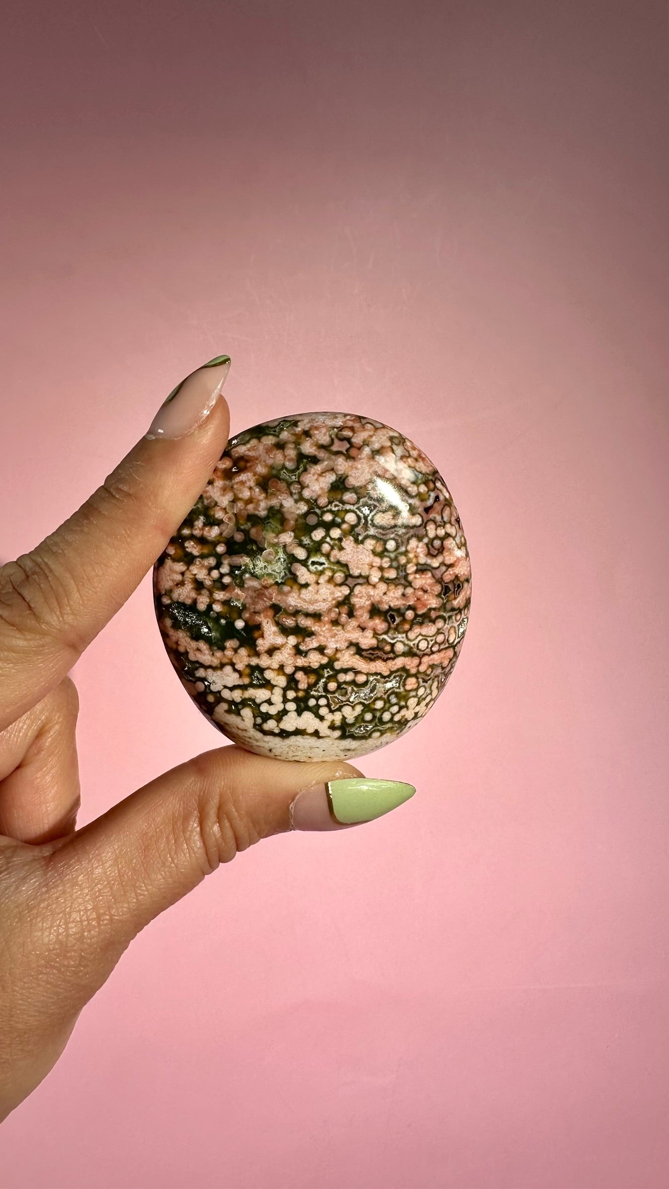 Ocean Jasper Palm Stone – Option F