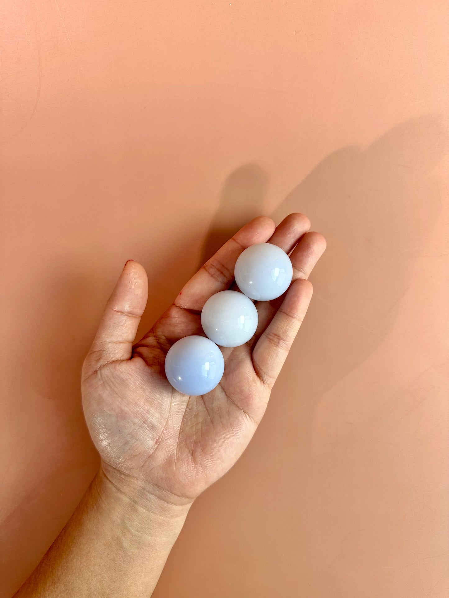 Extra Small Blue Chalcedony Sphere