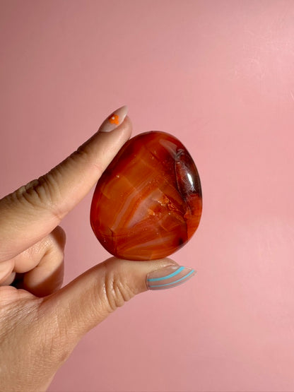 Carnelian Irregular Flat Palm