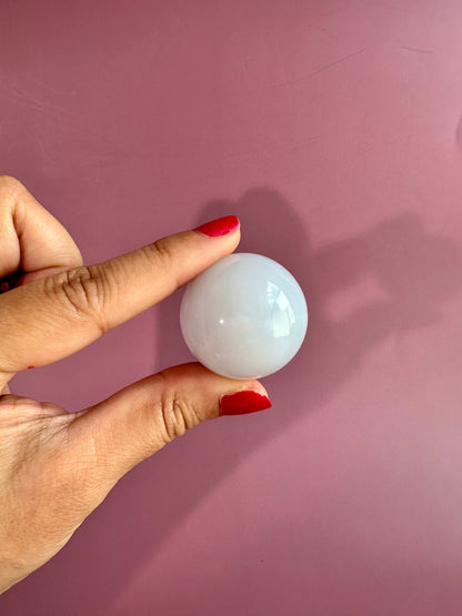 Small Blue Chalcedony Sphere