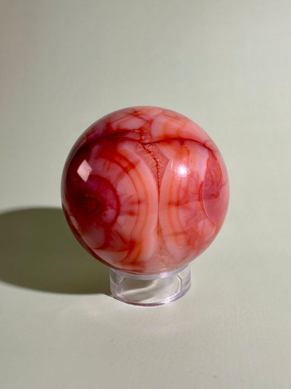 Carnelian Sphere – Option A | Courage, Confidence & Vitality Crystal