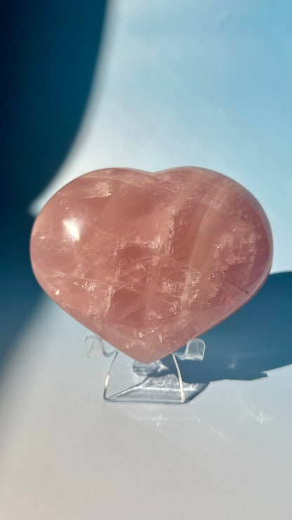 Large Rose Quartz Heart