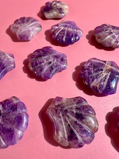 Small Amethyst Shell | Purple Crystal Carving