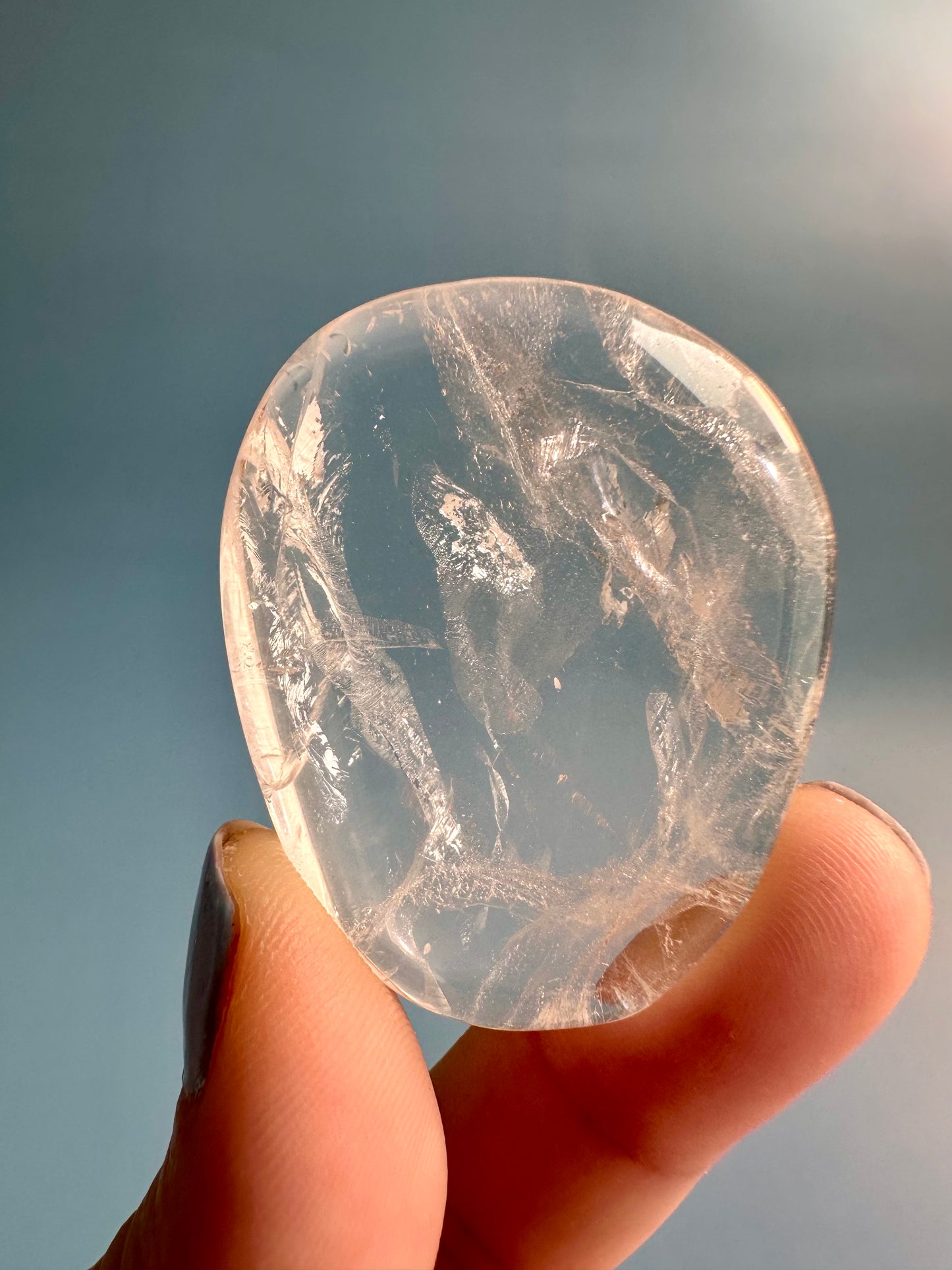 Clear Quartz Flat Palm