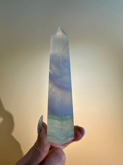 Lavender Green Fluorite Tower – Option C