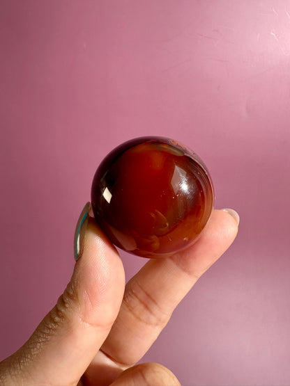Carnelian Sphere – Option E | Vitality, Creativity & Manifestation Crystal
