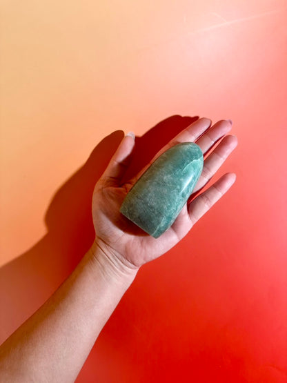 Amazonite Standing Freeform Option D | Polished Amazonite Display Crystal