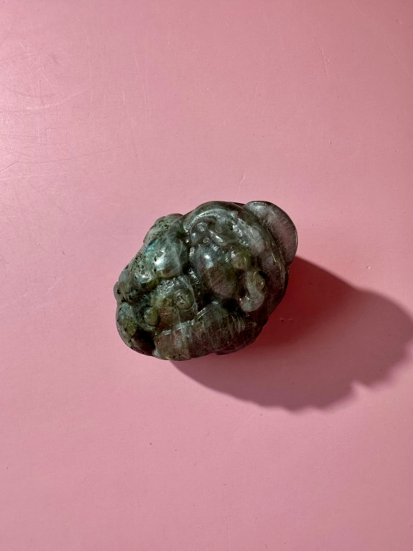 Flashy Labradorite Money Toad – Option A