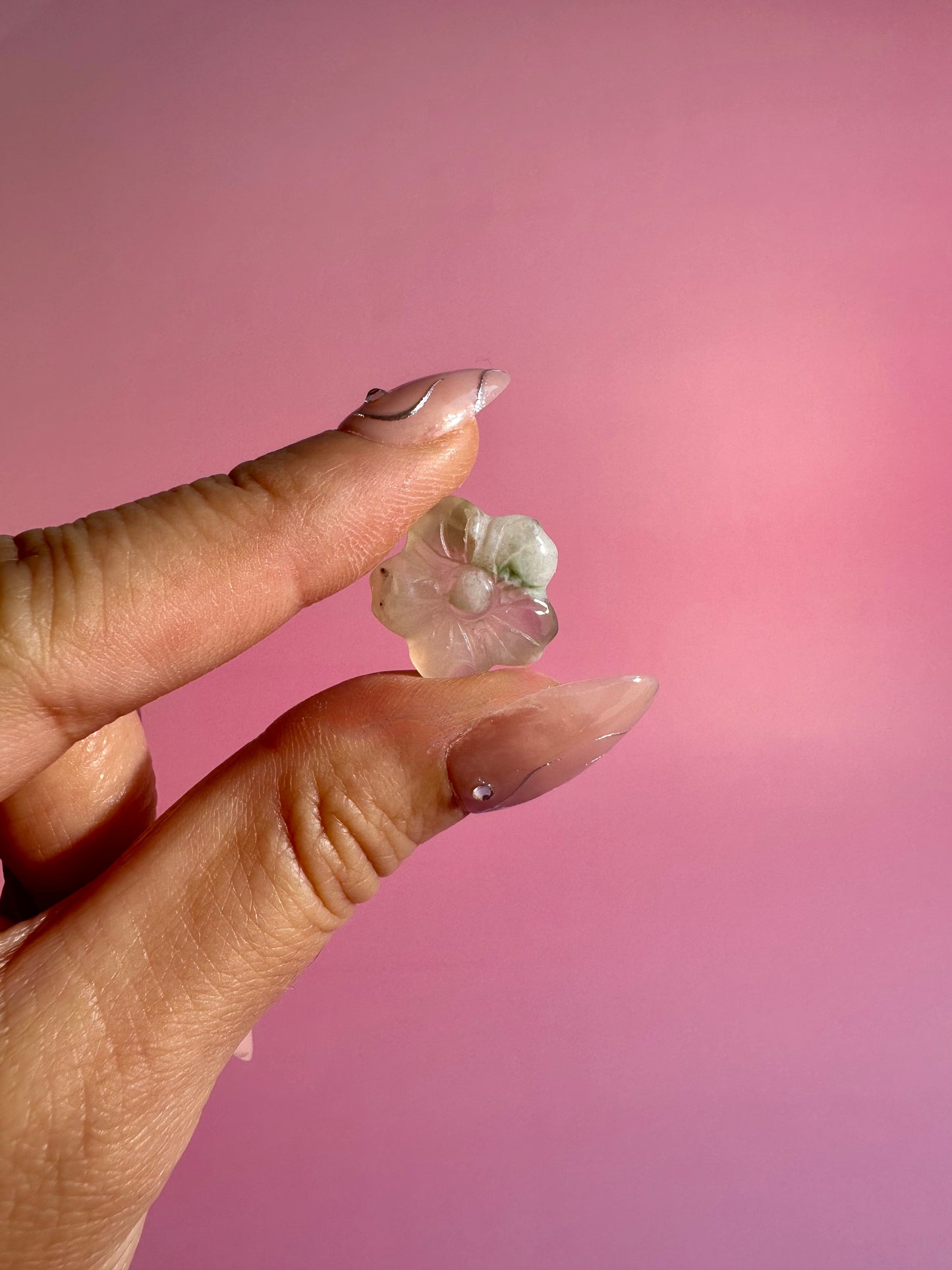 Mini Flower Agate Flower Carving