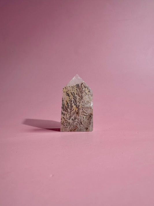 Dendritic Quartz Tower – Option E | Manifestation, Abundance & Earth Energy