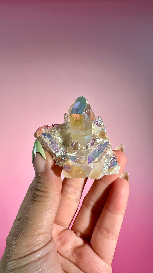 Angel Aura Quartz Cluster – Option E