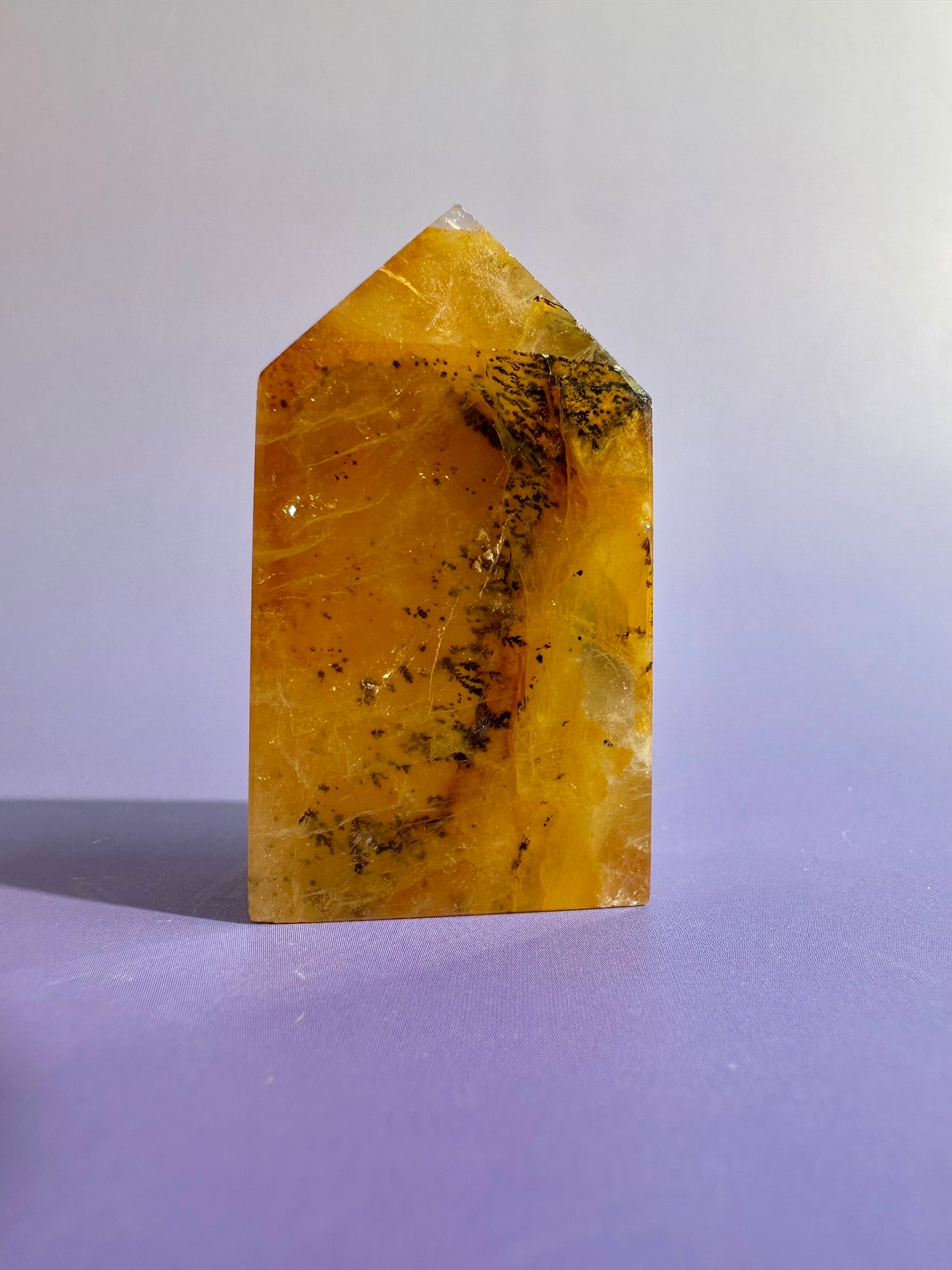 Dendritic Included Quartz Tower – Option G | Stability, Clarity & Grounding Energy