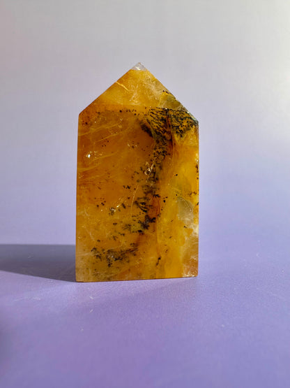 Dendritic Included Quartz Tower – Option G | Stability, Clarity & Grounding Energy