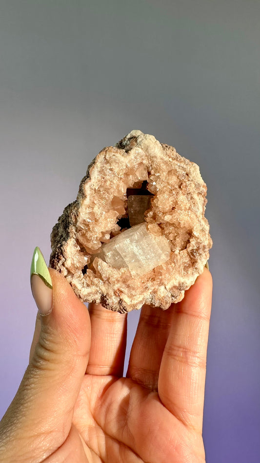 Pink Amethyst Geode Cluster – Option C