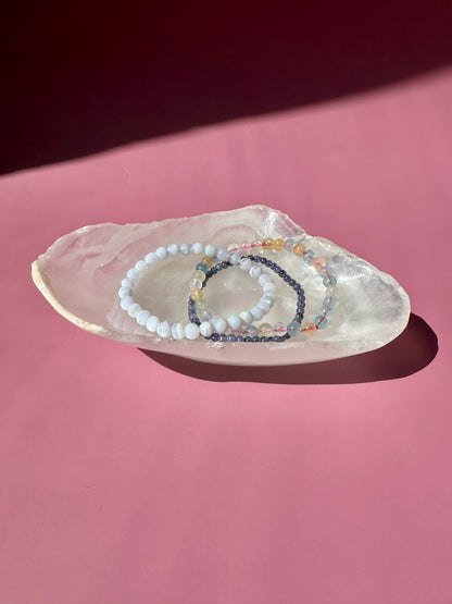 White Onyx Irregular Bowl Natural Rough Edge