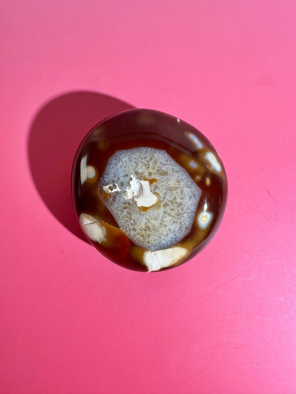 Carnelian Orca Agate Freeform – Option E | Collector Crystal, Joy & Personal Transformation