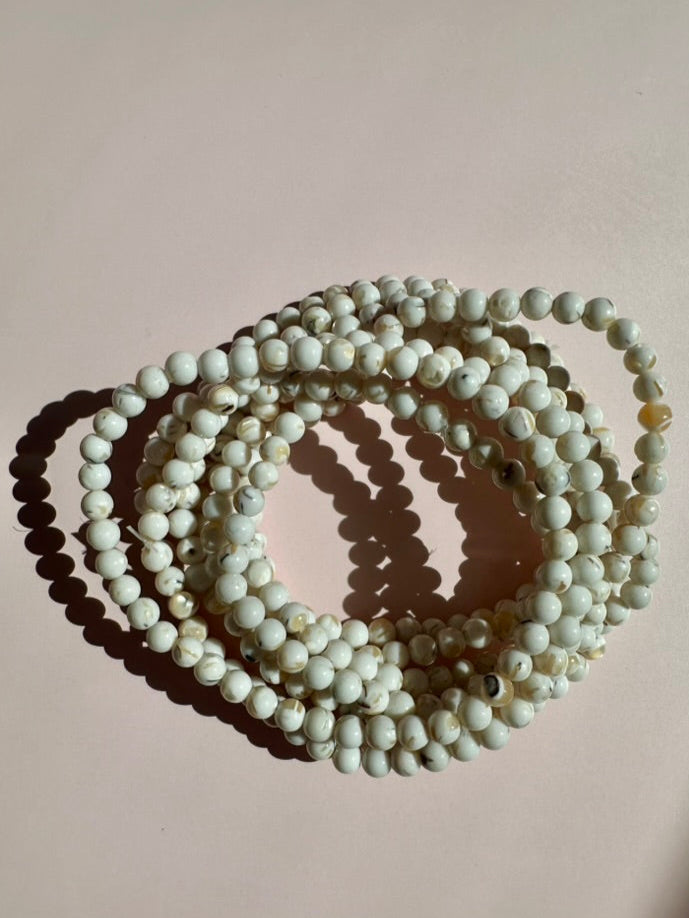 4mm Mother of Pearl Bracelet