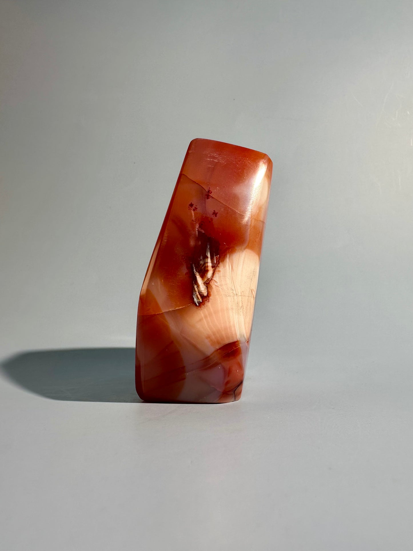 Carnelian Agate Geometric Freeform – Option I | Abundance, Determination & Prosperity Energy