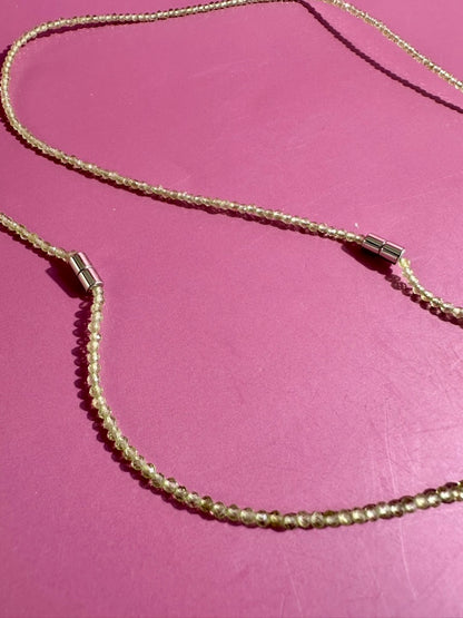 2mm Faceted Peridot Necklace & Bracelet Wrap | Magnetic Clasp Gemstone Jewelry