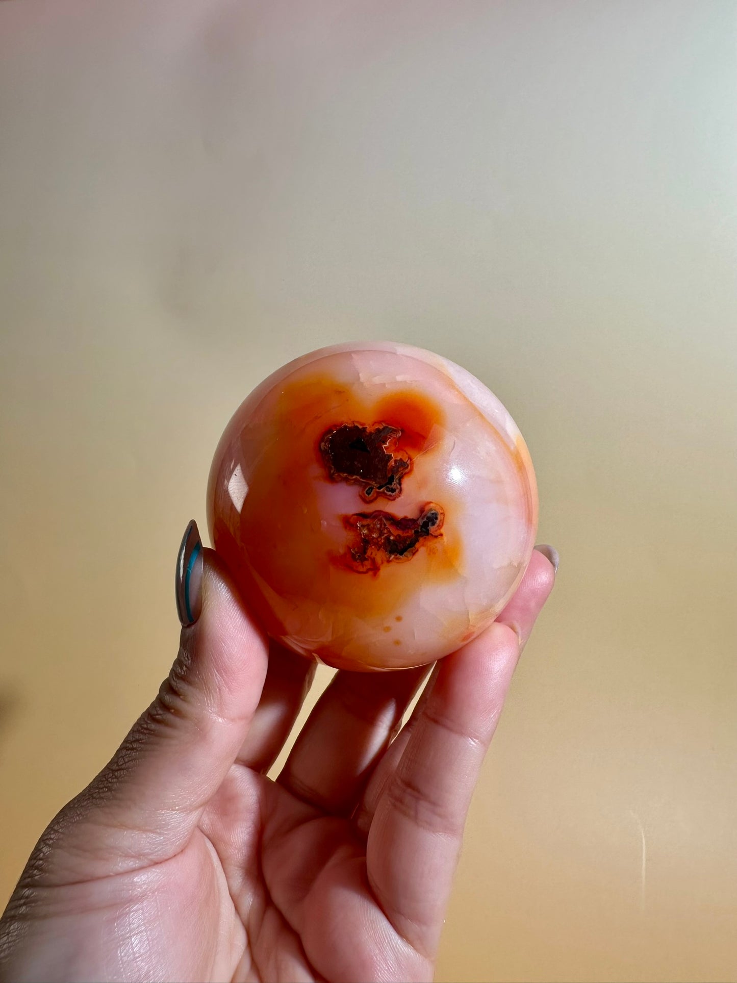 Carnelian Sphere – Option M | Bold Courage, Abundance & Empowerment Crystal