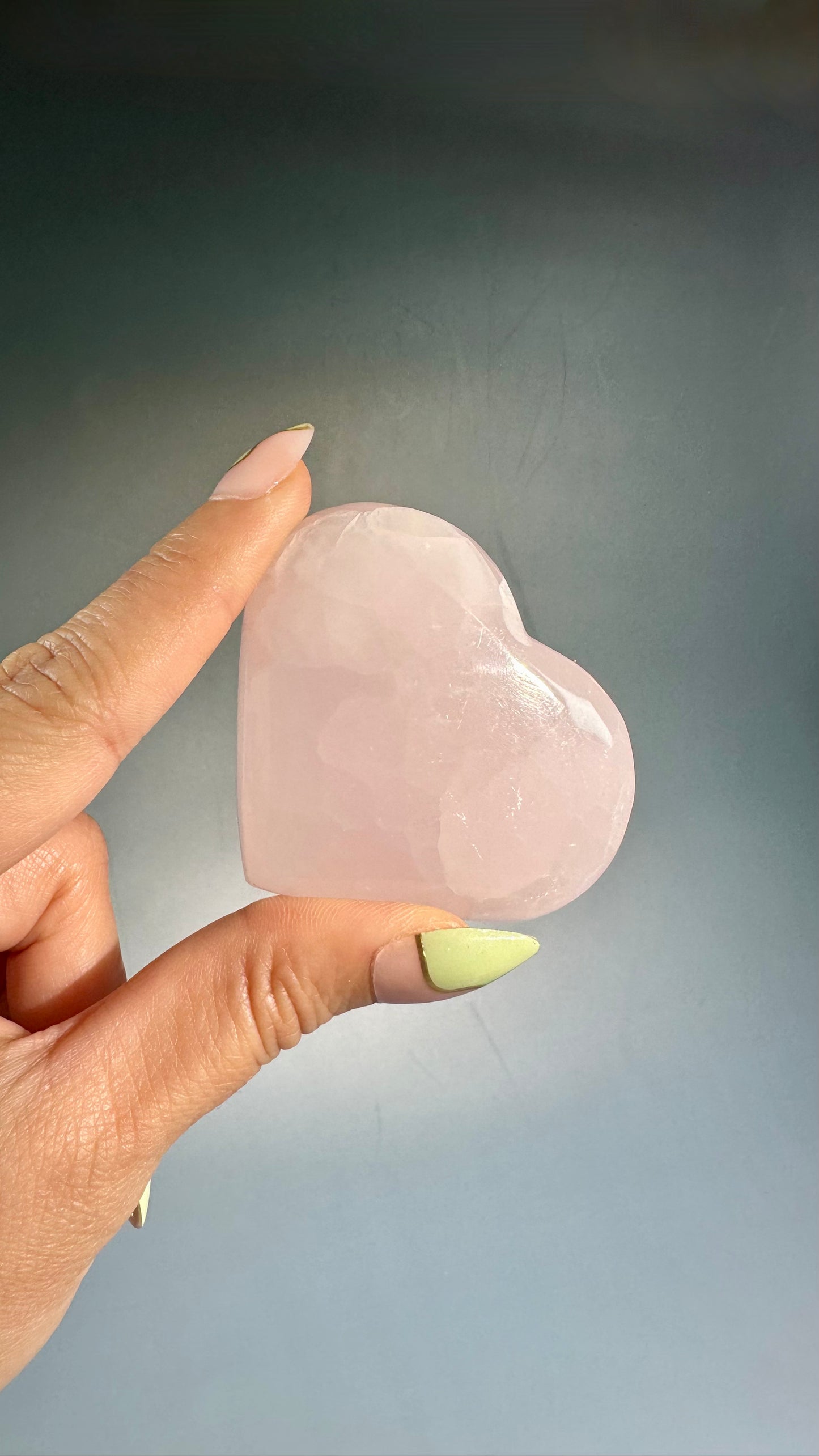 Pink Calcite Heart UV Reactive – Option A