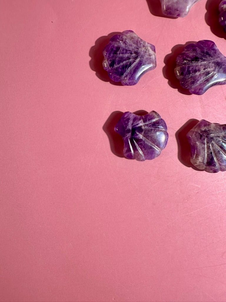 Small Amethyst Shell | Purple Crystal Carving