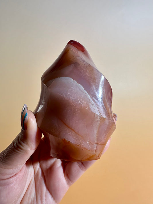 Carnelian Flame – Option F | Collector Crystal, Empowerment & Vitality