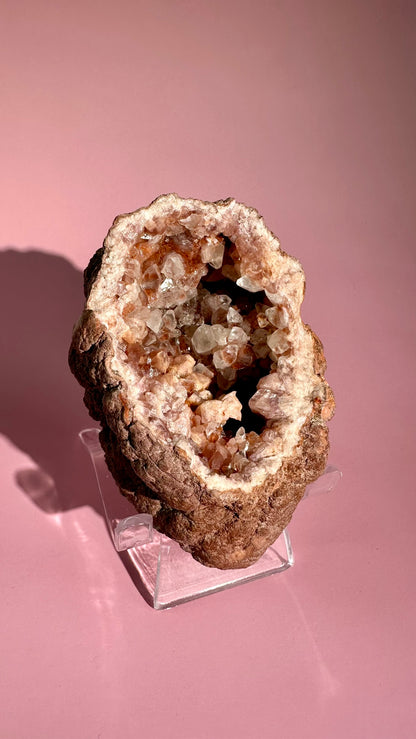 Pink Amethyst Geode Cluster – Option J