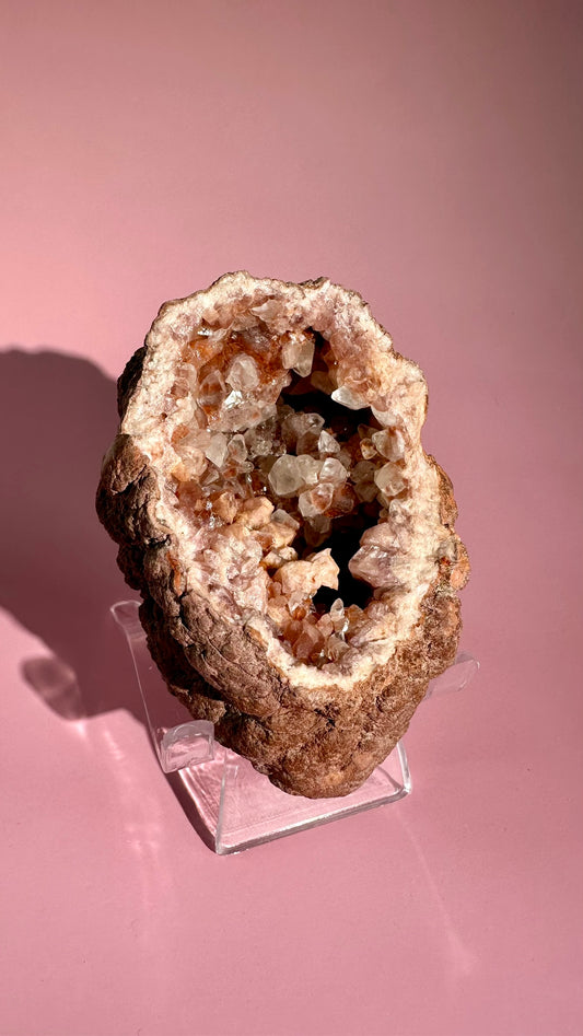 Pink Amethyst Geode Cluster – Option J