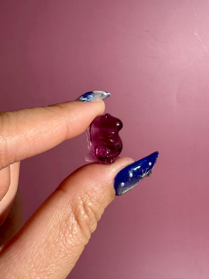 Mini Rainbow Fluorite Dinosaur | Crystal Carving