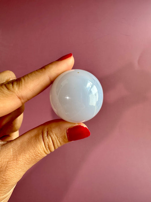 Small Blue Chalcedony Sphere