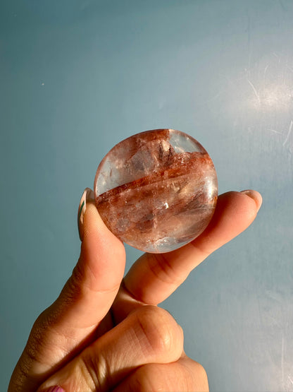 Fire Quartz Irregular Flat Palm