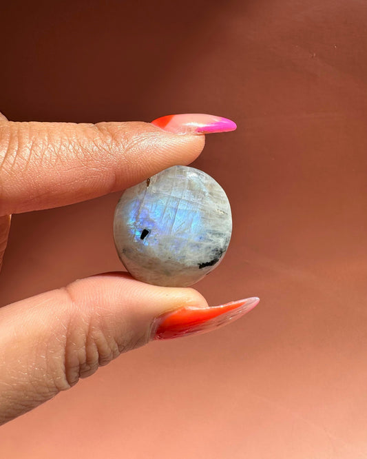 Rainbow Moonstone Mini Flat Palm