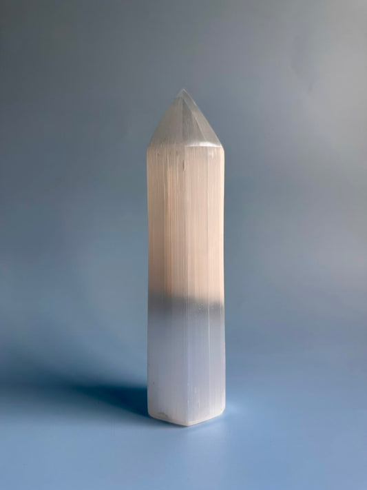 Large Satin Spar (Selenite) Tower