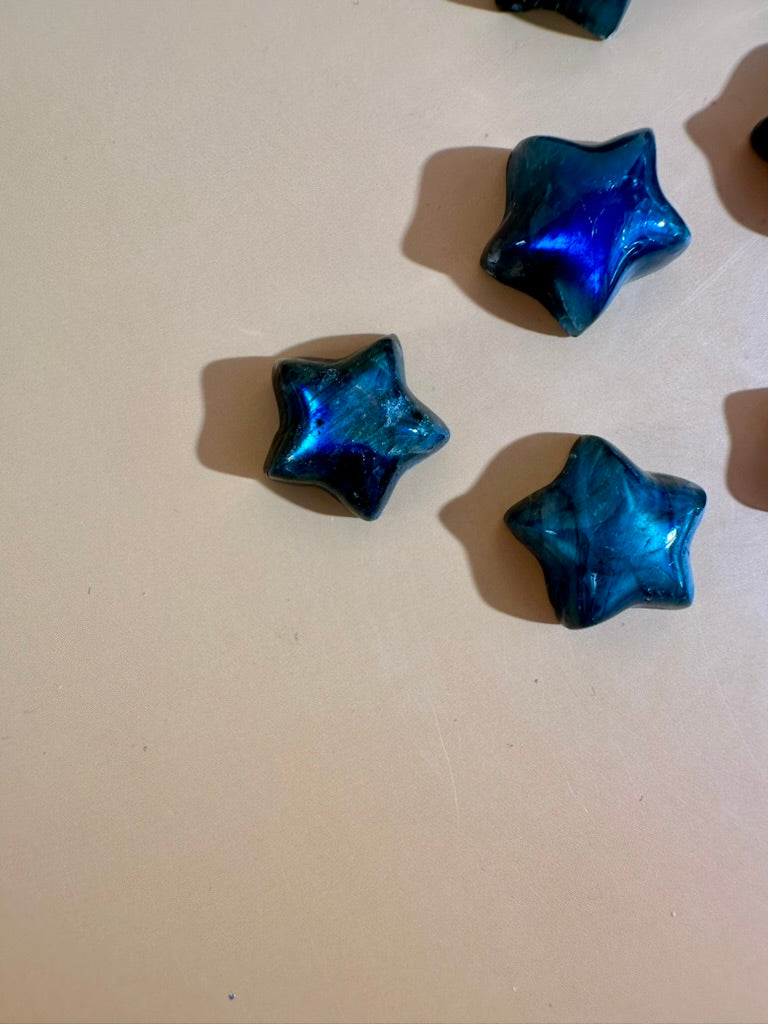 Mini Labradorite Star | Flashy Crystal Carving
