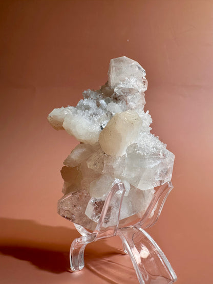 Apophyllite Stilbite Cluster - G