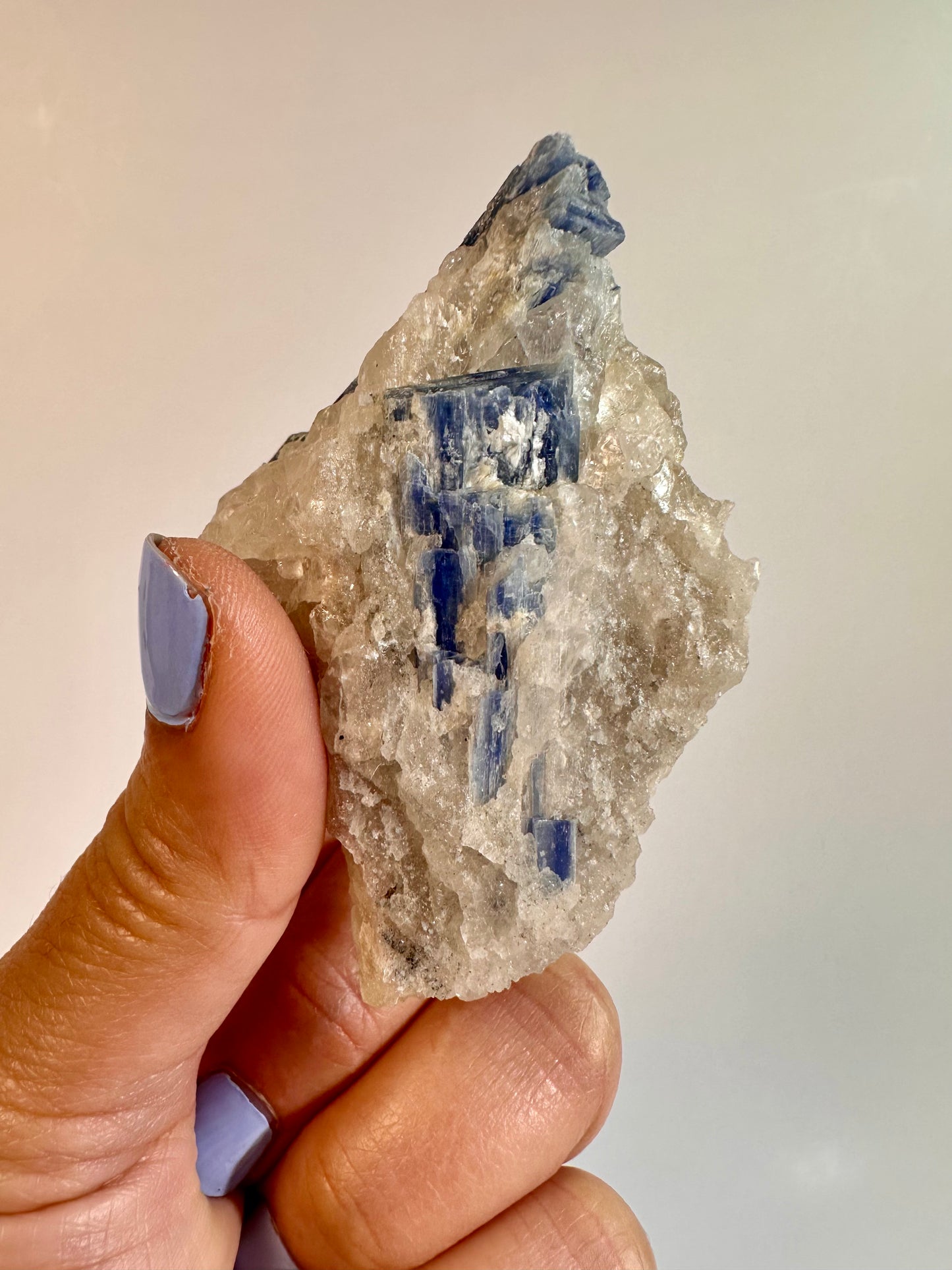 Kyanite in Quartz Cluster - F