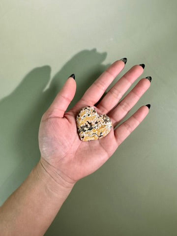Ocean Jasper Heart Carving – G