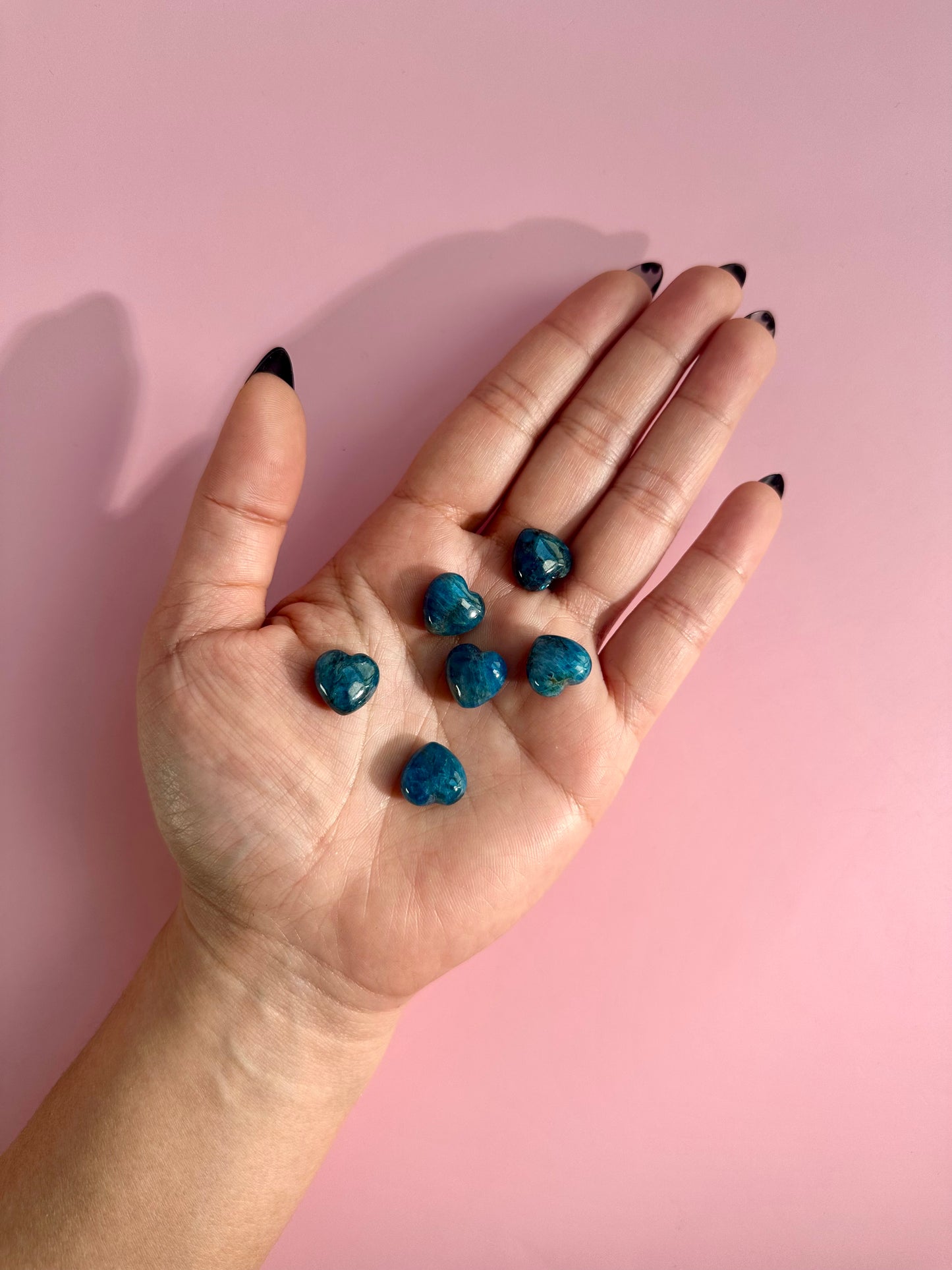 Teeny Blue Apatite Heart