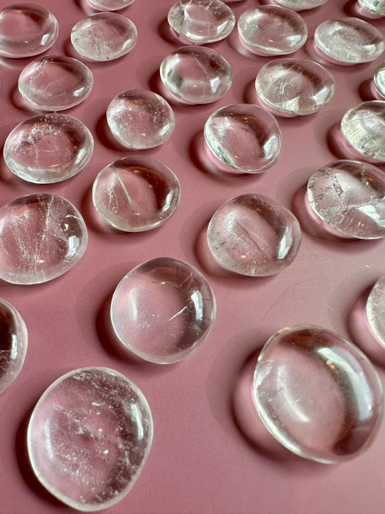 Himalayan Clear Quartz Mini Flat Palm
