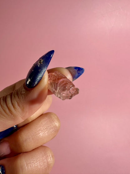 Mini Rainbow Fluorite Cicada | Insect Crystal Carving
