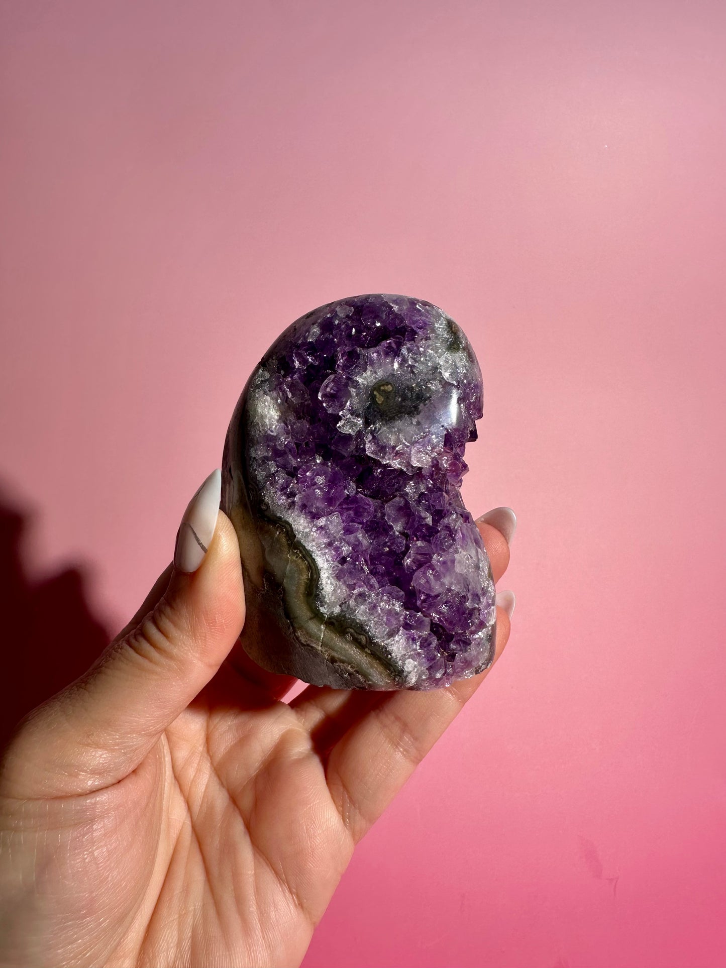 Amethyst Cut Base with Stalactite Eyes – Option A