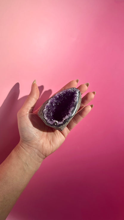 Small Uruguayan Amethyst Cut Base – Option G