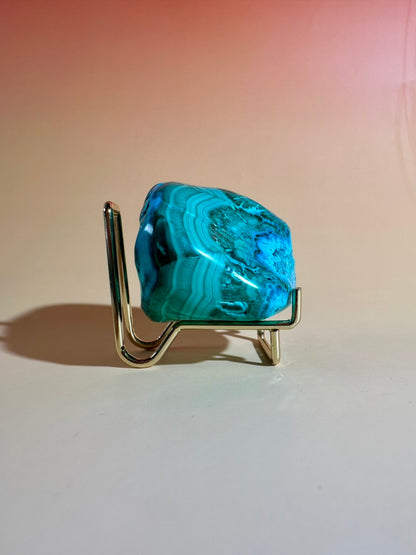 Malachite Chrysocolla Malacolla Polished Specimen Option C | Congo Stone