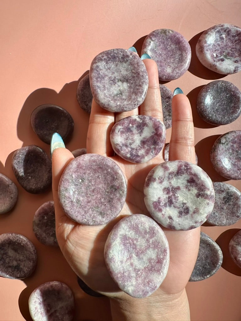 Lepidolite Worry Stone
