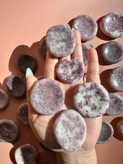 Lepidolite Worry Stone